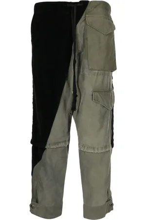 GREG LAUREN Army Jacket Tux panelled trousers