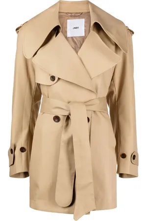 JNBY Belted double-breasted trench coat