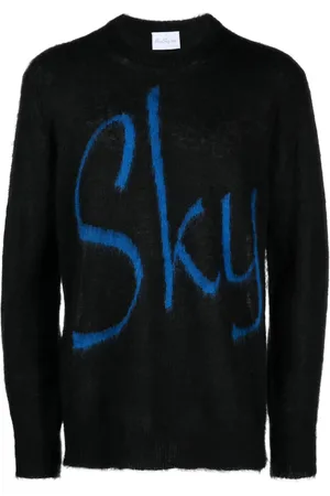 BLUE SKY INN Logo-print crew-neck jumper
