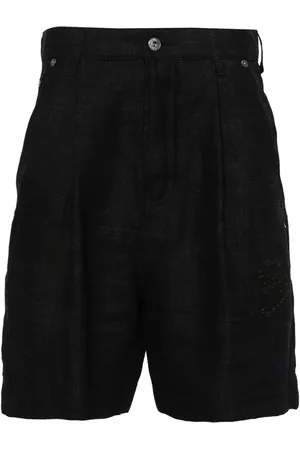 OFF-WHITE 90s Logo linen shorts