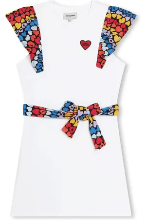 Sonia Rykiel Enfant Heart-print cotton dress