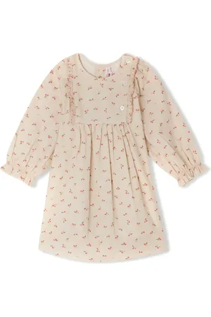 BONPOINT Cherry-print organic cotton dress
