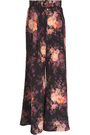ZIMMERMANN Floral-print flared trousers