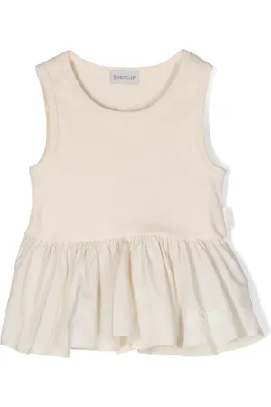 Moncler Logo-embroidered peplum top