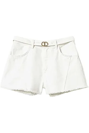 Twin-Set Oval T denim shorts