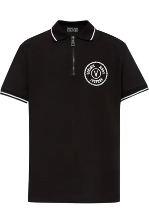 VERSACE V-Emblem polo shirt