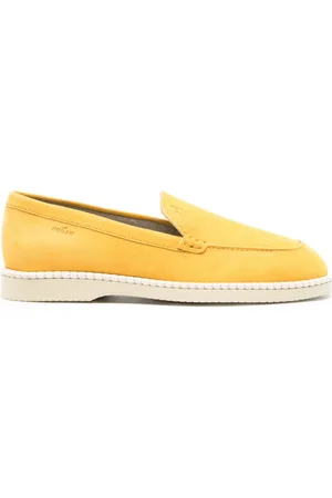 Hogan Logo-debossed suede loafers