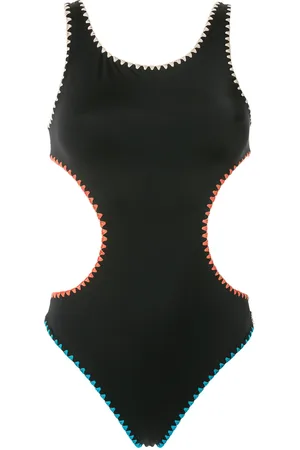 Brigitte Crochet cut-out one-piece