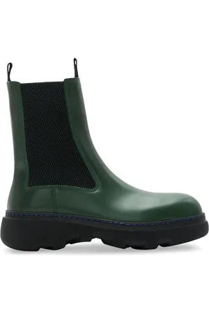 Burberry Round-toe leather boots