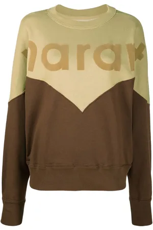 Isabel Marant Logo-print two-tone sweatshirt