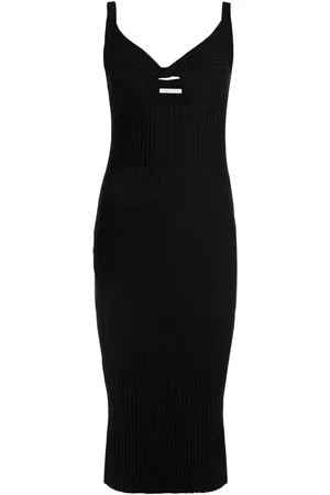 JOHN ELLIOTT Twist-detail ribbed-knit dress