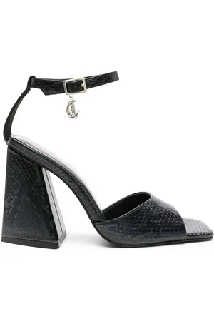 Roberto Cavalli 110mm snakeskin-effect sandals