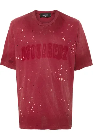 Dsquared2 Logo-print distressed T-shirt