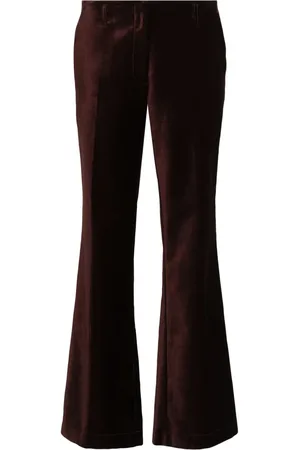 FORTE FORTE Velvet straight-leg trousers