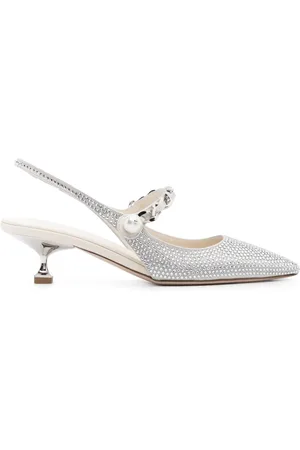 Miu Miu 60mm crystal-embellished leather pumps