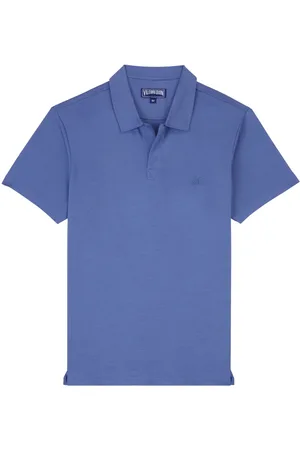 Vilebrequin Turtle-embroidered tencel polo shirt