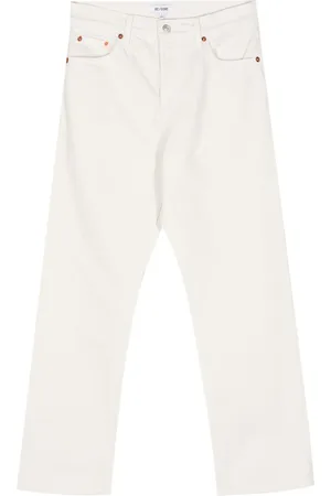 RE/DONE Easy straight-leg cropped jeans
