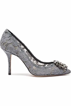 Dolce & Gabbana Taormina-lace crystal-embellished pumps