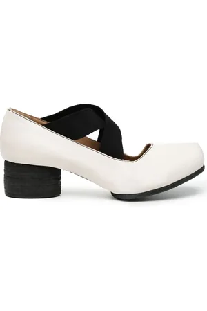 UMA WANG Ballerina square toe elasticated pumps
