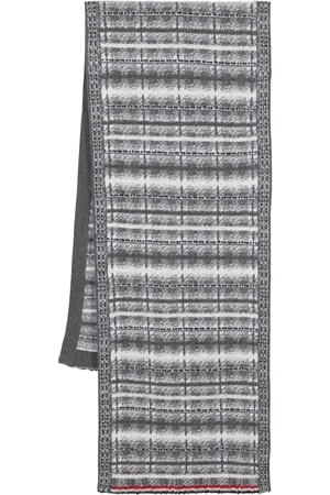 Thom Browne Tartan-check wool scarf
