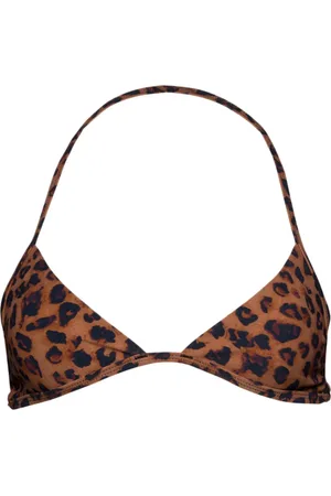 CHRISTOPHER ESBER Leopard-print triangle bikini top