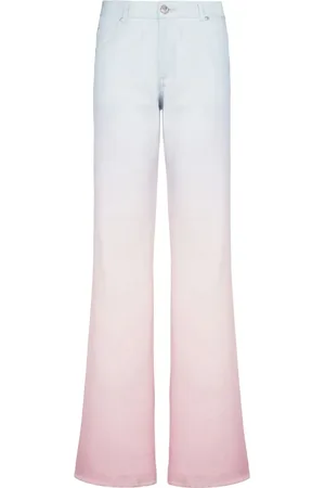 Balmain X Evian gradient straight-leg jeans