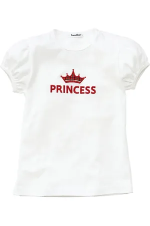 Familiar Embroidered-motif cotton T-shirt