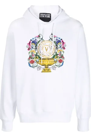 VERSACE Logo-print hoodie
