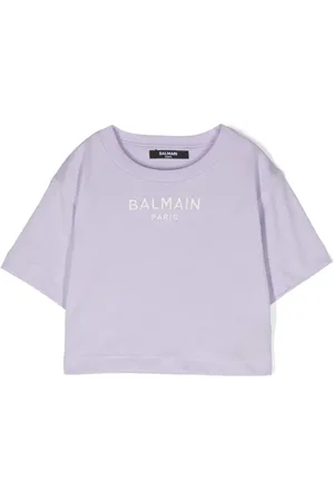 Balmain Logo-embroidered cotton T-shirt