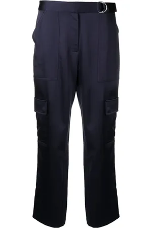 Simkhai Tapered-leg satin trousers