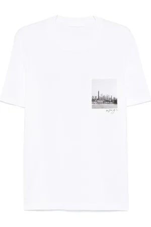 Helmut Lang Skyline Postcard T-shirt