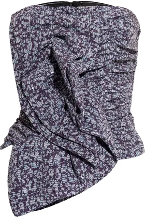 ROTATE Ruched strapless top