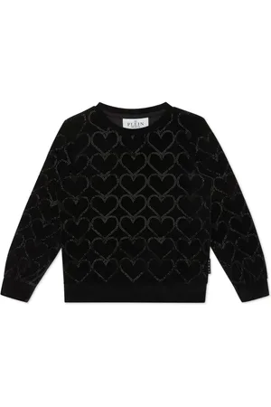 Philipp Plein Heart-studded sweatshirt