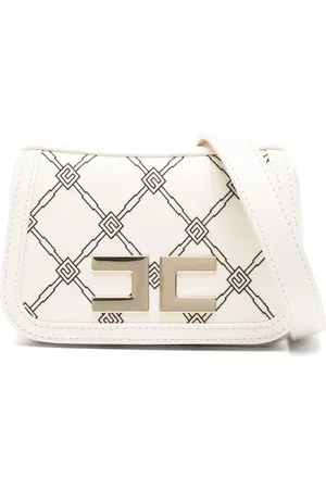Elisabetta Franchi Monogram-pattern cross body bag