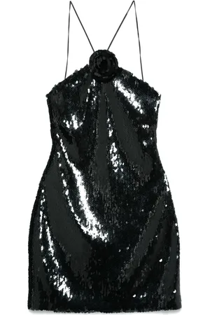 MAGDA BUTRYM Choker sequinned mini dress