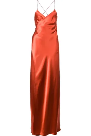 Michelle Mason Strappy wrap gown