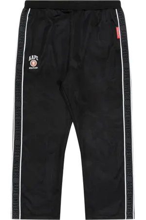 A Bathing Ape Logo-appliqu?? side-stripe track pants