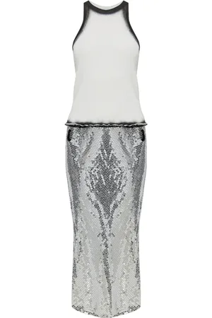 The Attico Panelled midi dress