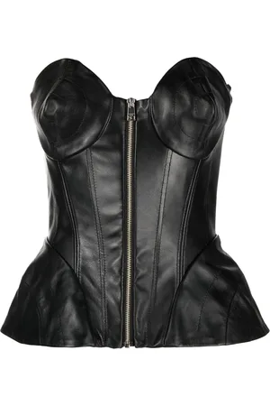 Natasha Zinko Zip-front corset top