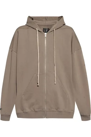 Rick Owens Zip-up organic cotton hood