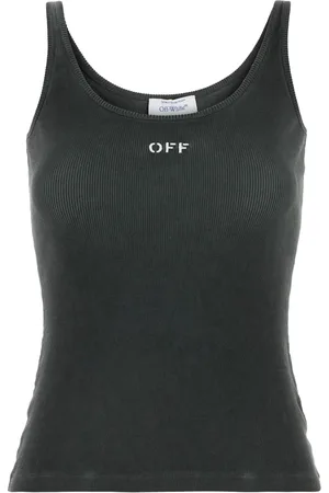 OFF-WHITE Logo-print top