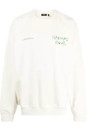 FIVE CM Embroidered-slogan cotton sweatshirt