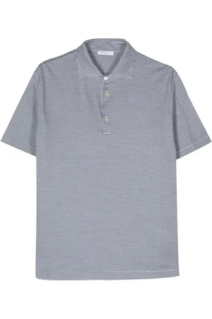 Boglioli Striped cotton polo shirt