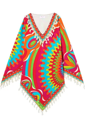 Puccini Bersaglio-print kaftan minidress