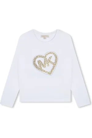 Michael Kors Logo-heart crew-neck T-shirt
