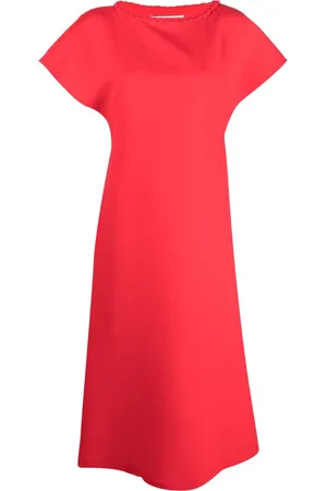Viktor & Rolf Braid-detail cap-sleeve maxi dress