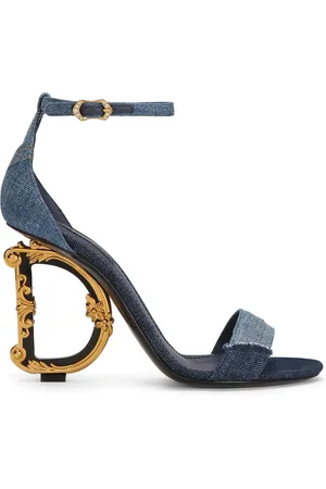 Dolce & Gabbana 105mm DG heel patchwork sandals