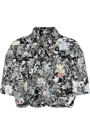 JNBY Asymmetric printed shirt