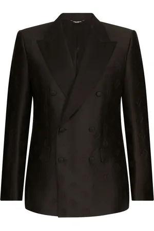 Dolce & Gabbana Double-breasted monogram-print suit