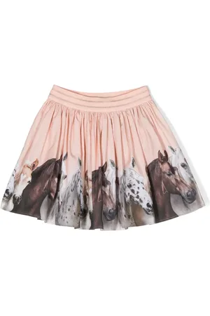 Molo Brenda ohorse-print skirt